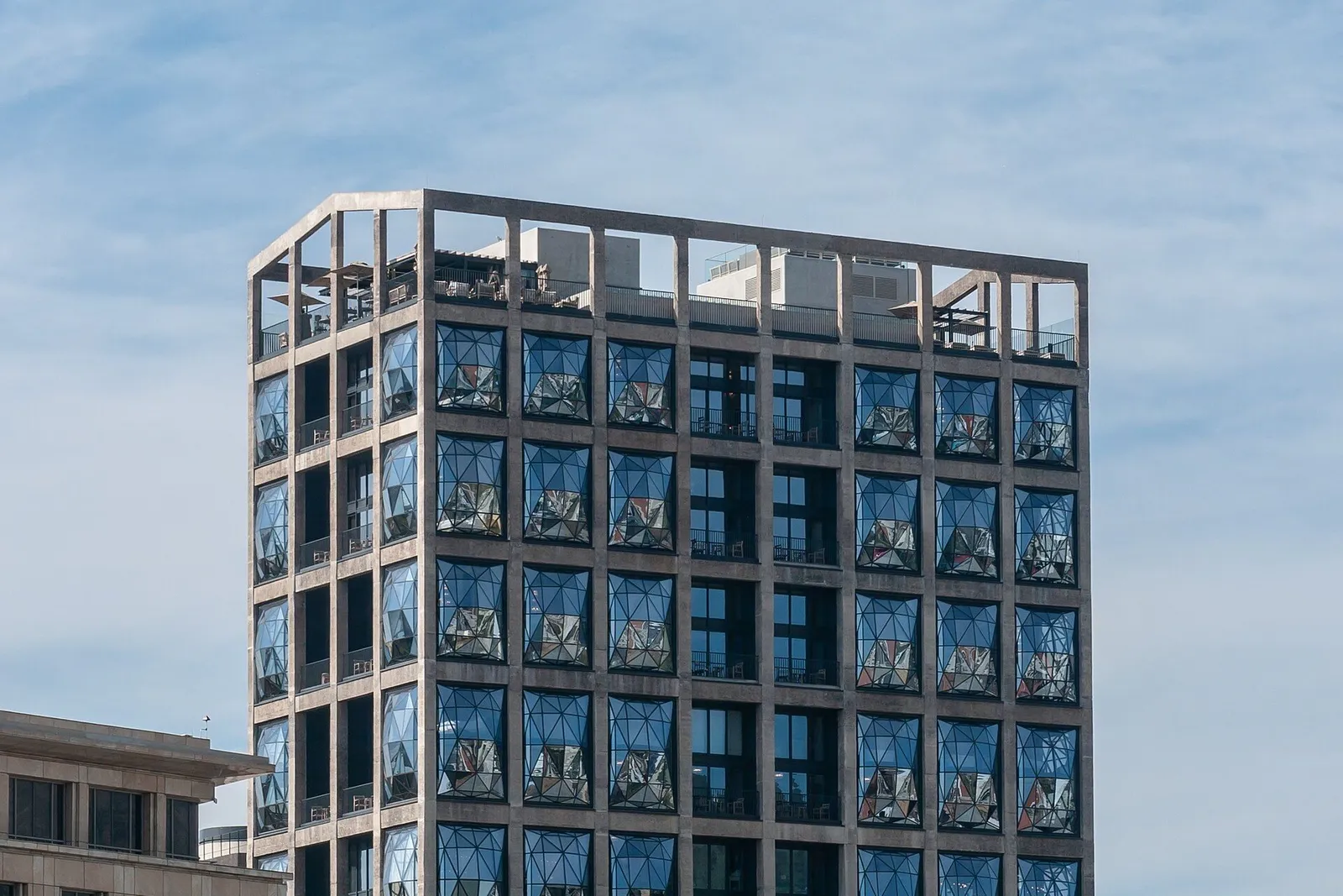The Zeitz MOCAA grain silo tower at the V&A Waterfront