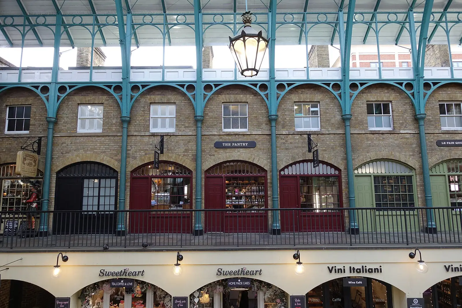 Covent Garden’s market building: brick arches and the iron canopy