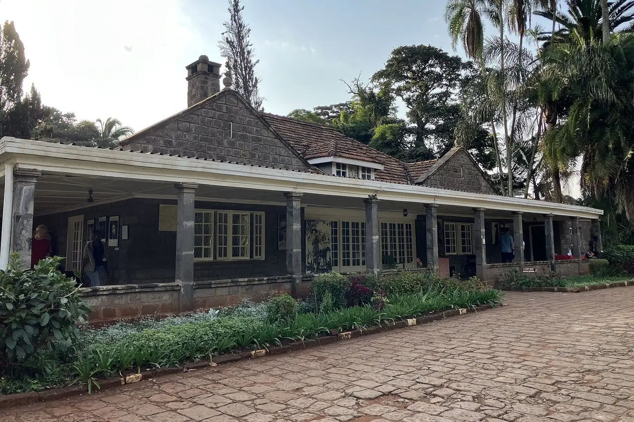 Karen Blixen’s house, its veranda and the brick path