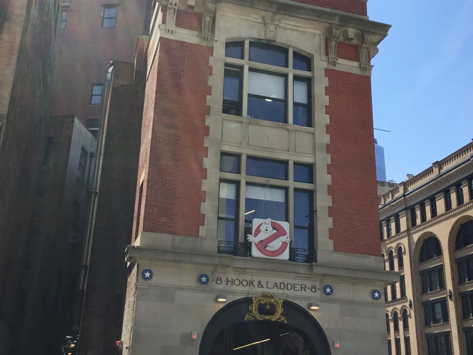 The red-brick Hook and Ladder 8 firehouse