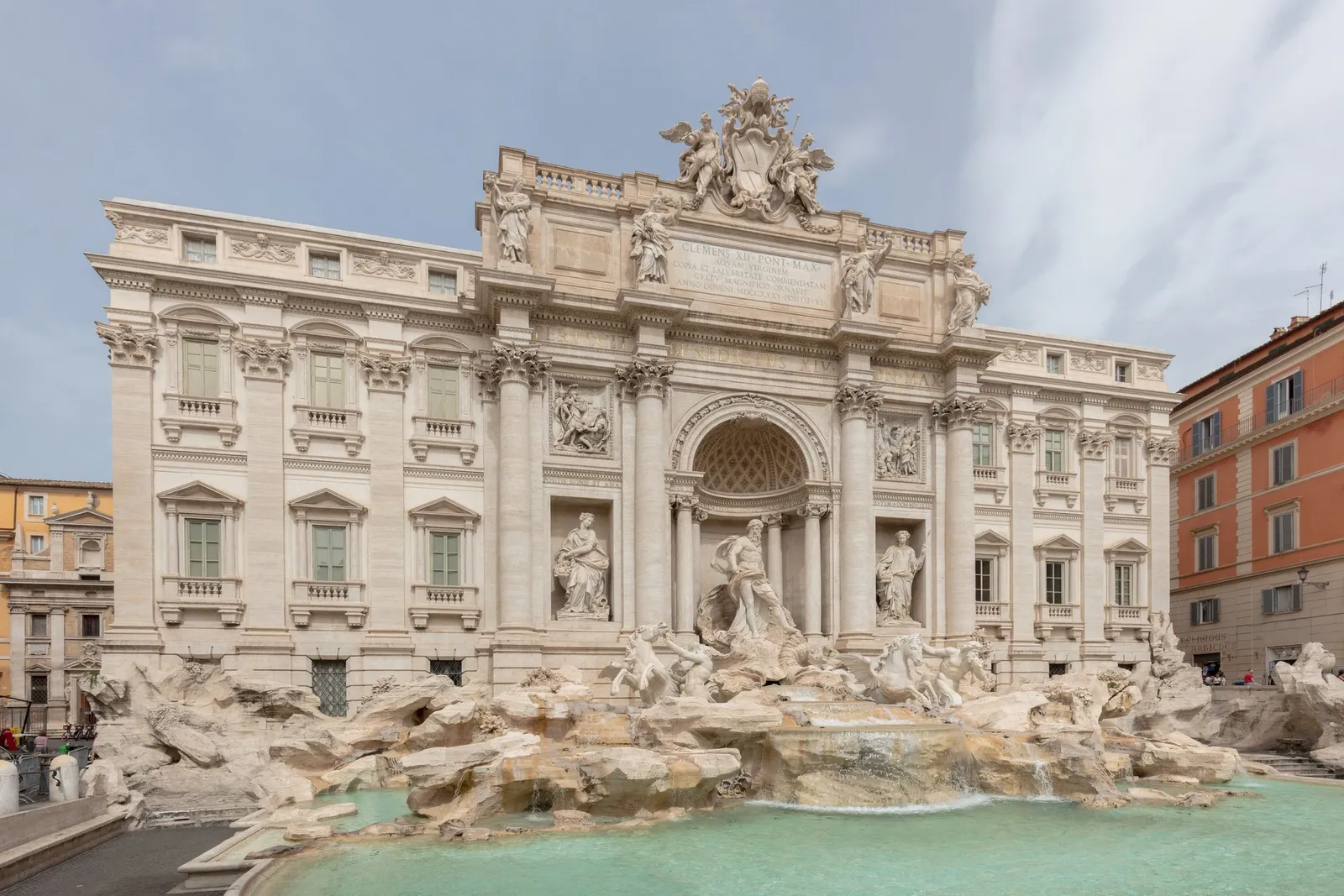 The Trevi Fountain with Oceanus in the central niche