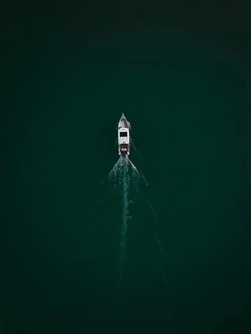 Alex Boat on the lake