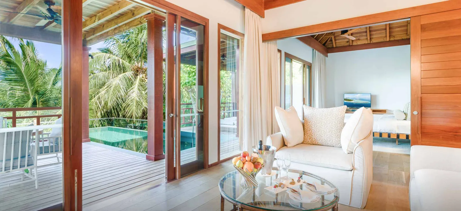 Two-Bedroom Treetop Pool Villa in an official photograph