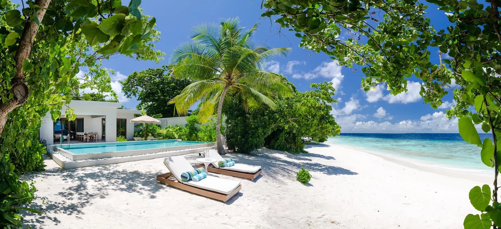 Two-Bedroom Beach Pool Villa in an official photograph