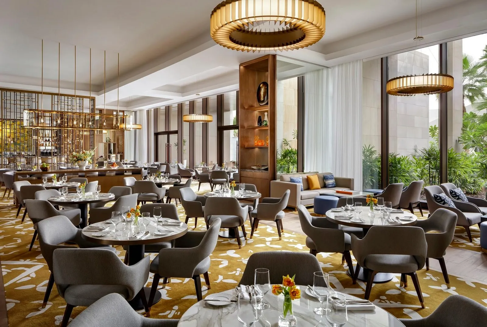The Royal Club Lounge laid for service