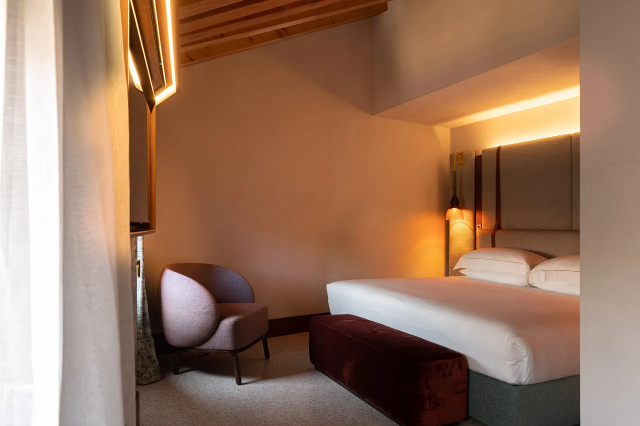 The bedroom of an Executive Suite Canal View