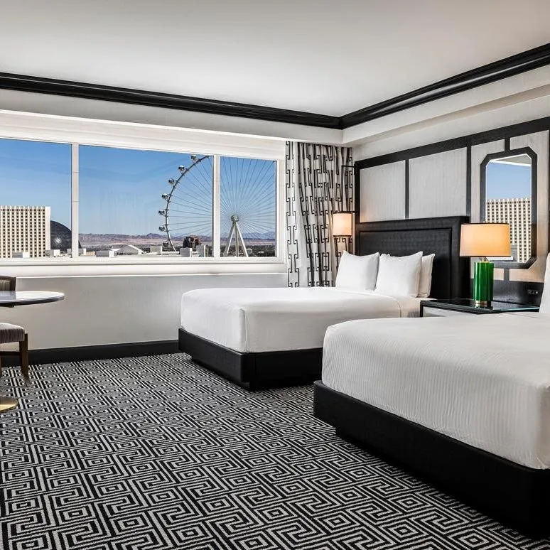 Colosseum Strip View Room | 2 Queens | Non-Smoking