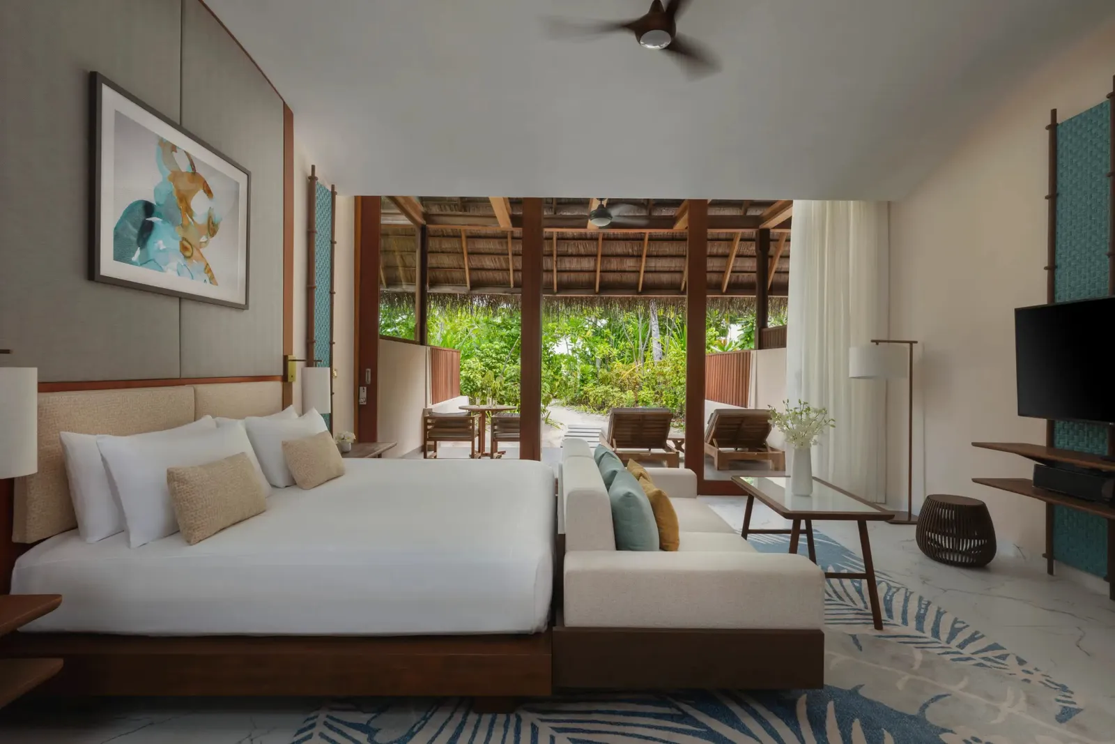 A Beach Villa’s bedroom