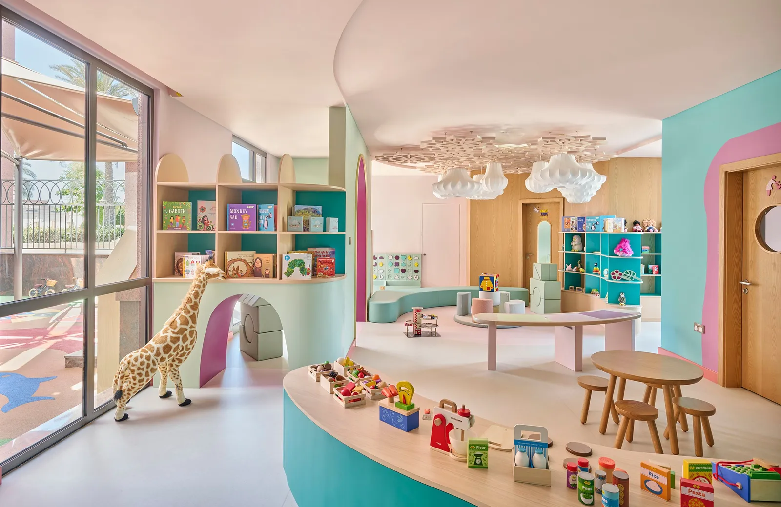 The Kids Palace’s colourful playroom