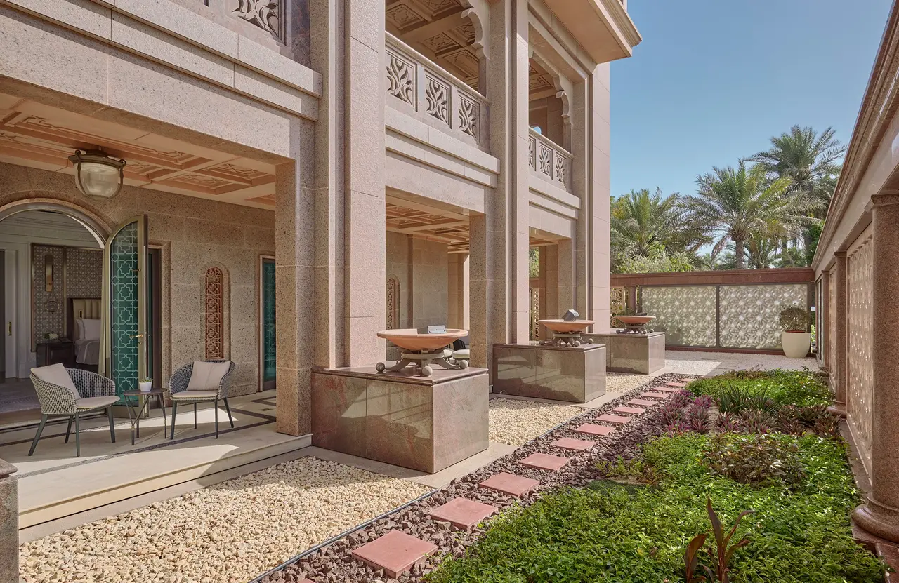 Official photograph of the Deluxe Beachfront Suite category at Emirates Palace