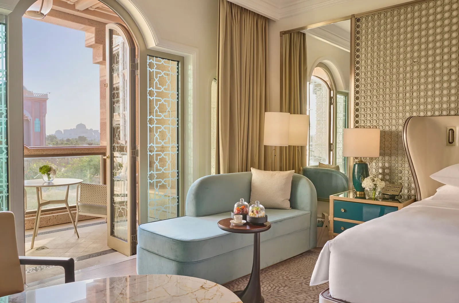 Official photograph of the Deluxe Garden View Room category at Emirates Palace