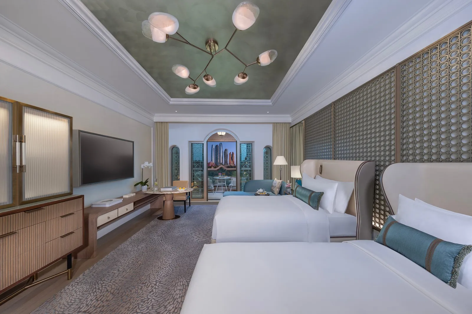 Official photograph of the Family Deluxe City View category at Emirates Palace