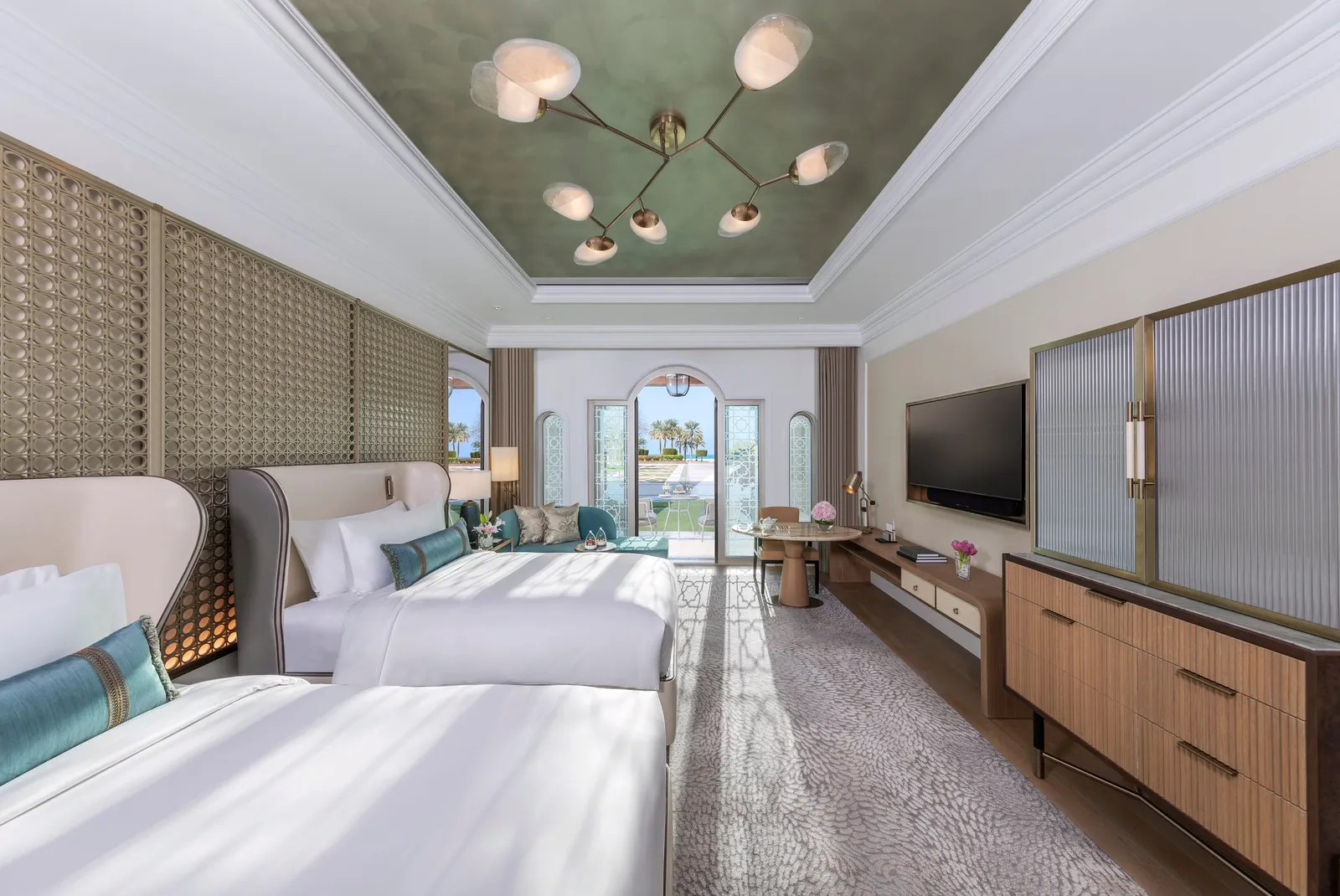 Official photograph of the Family Deluxe Garden Terrace category at Emirates Palace