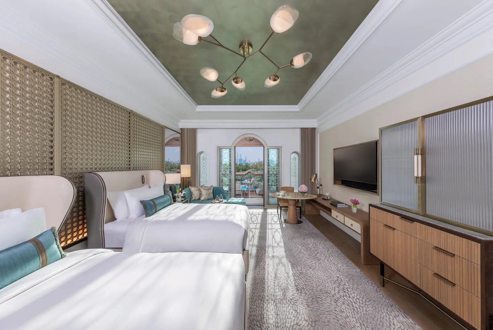 Official photograph of the Family Deluxe Garden View category at Emirates Palace