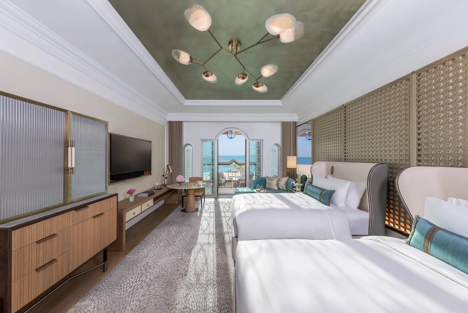 Official photograph of the Family Deluxe Sea View category at Emirates Palace