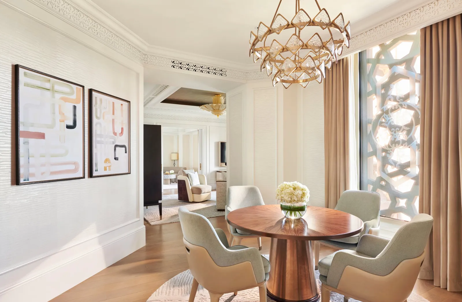Official photograph of the Panoramic Sea View Suite category at Emirates Palace
