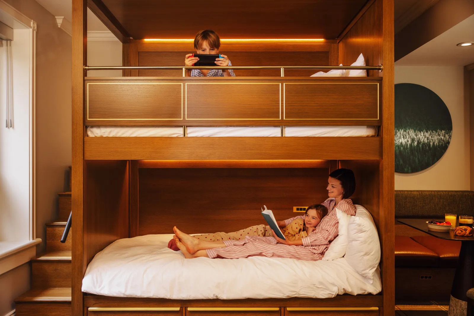 The bunk beds in a Gatehouse Family Room