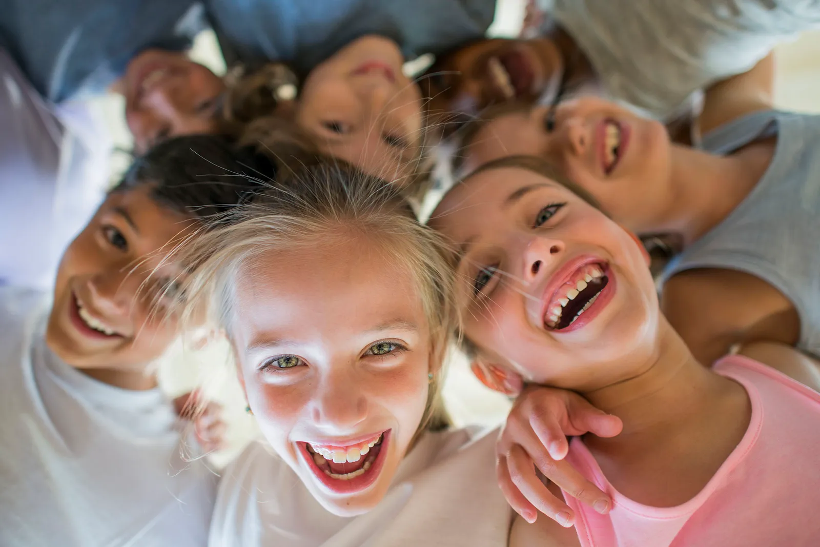 Children gathered in a circle
