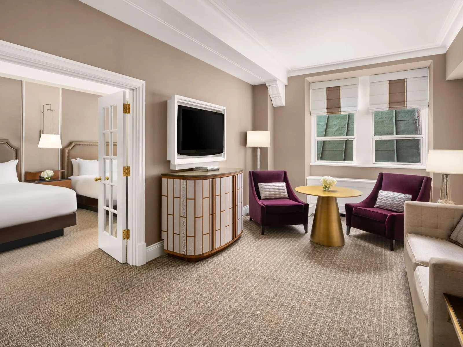 Il salotto della Junior Suite 2 Double