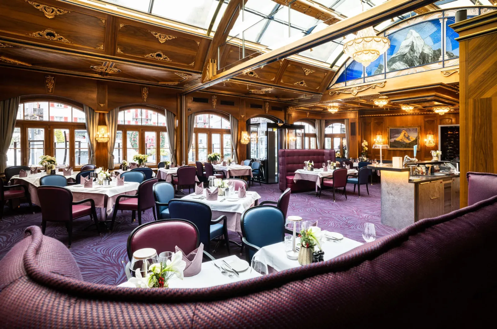 La sala della Brasserie Lusi