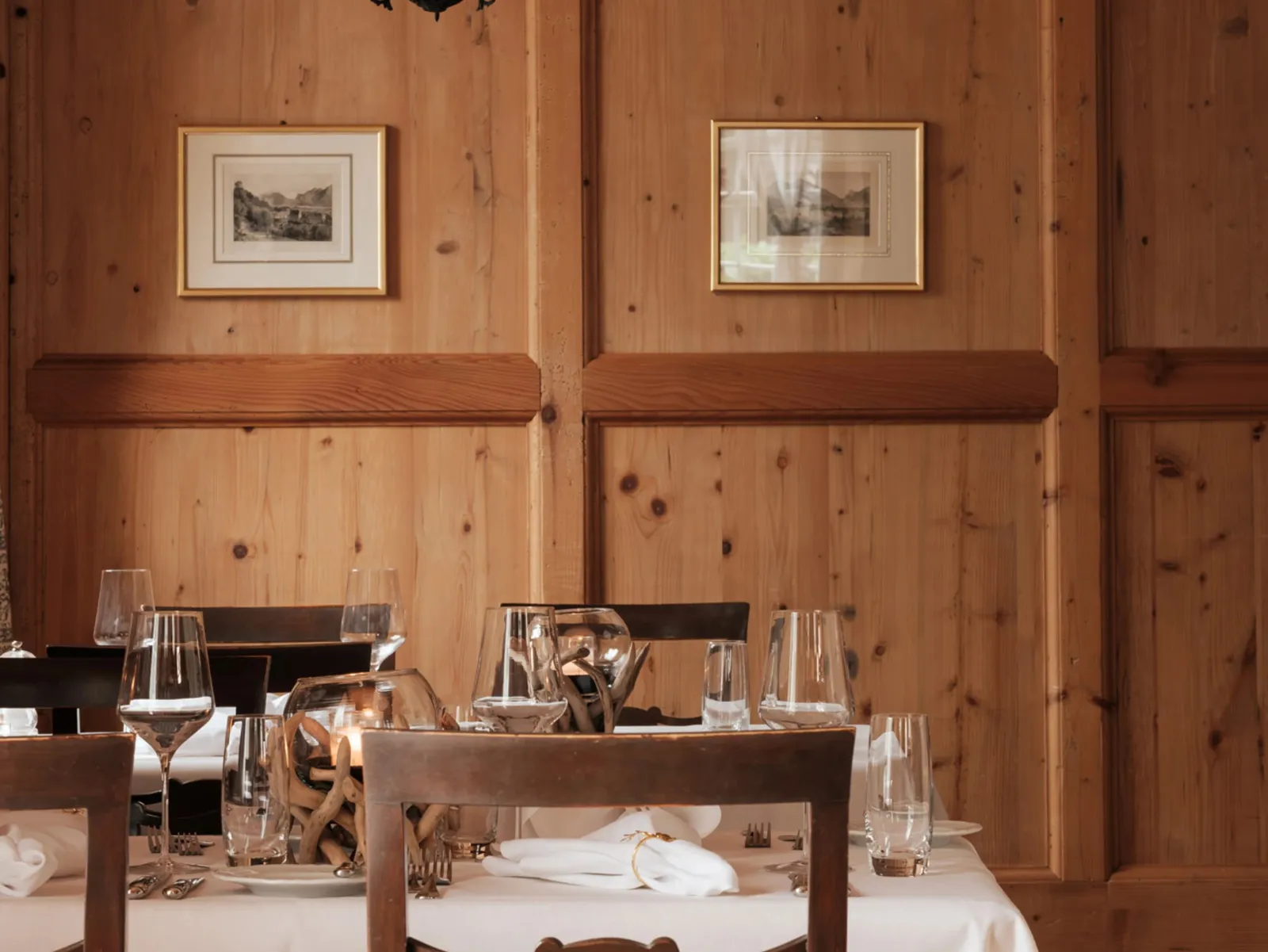 La sala della Zollstube rivestita di legno