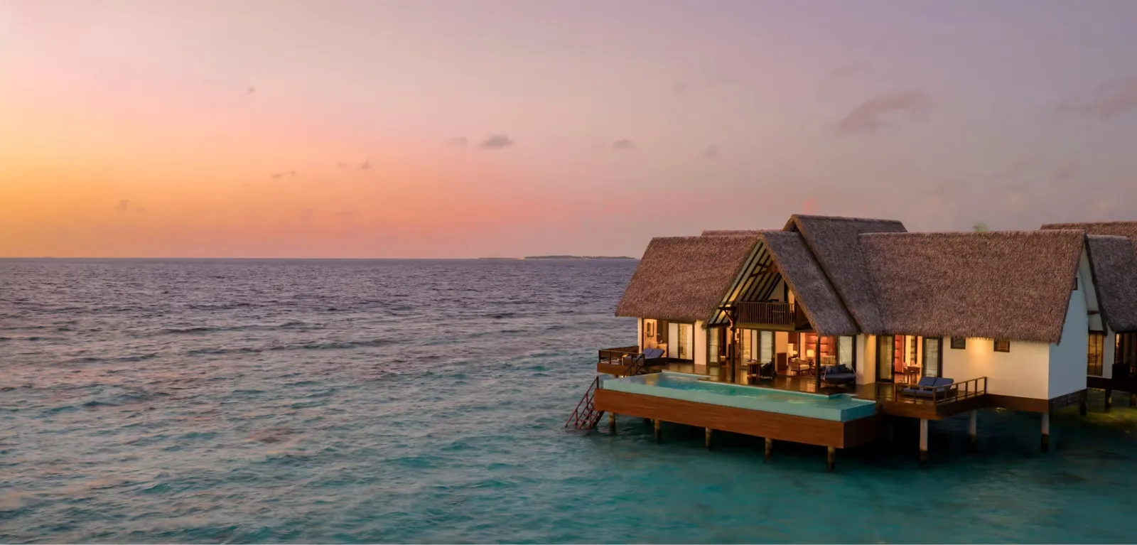Ocean Residence overwater facade and pool