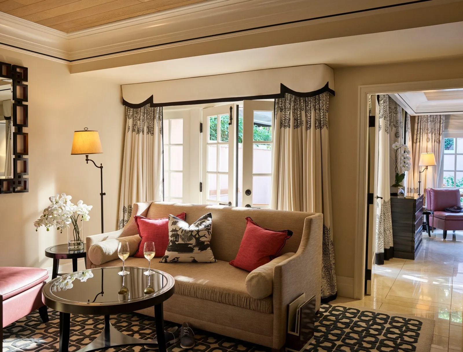 The Bel-Air Suite with Patio at Hotel Bel-Air, as the official site shows it