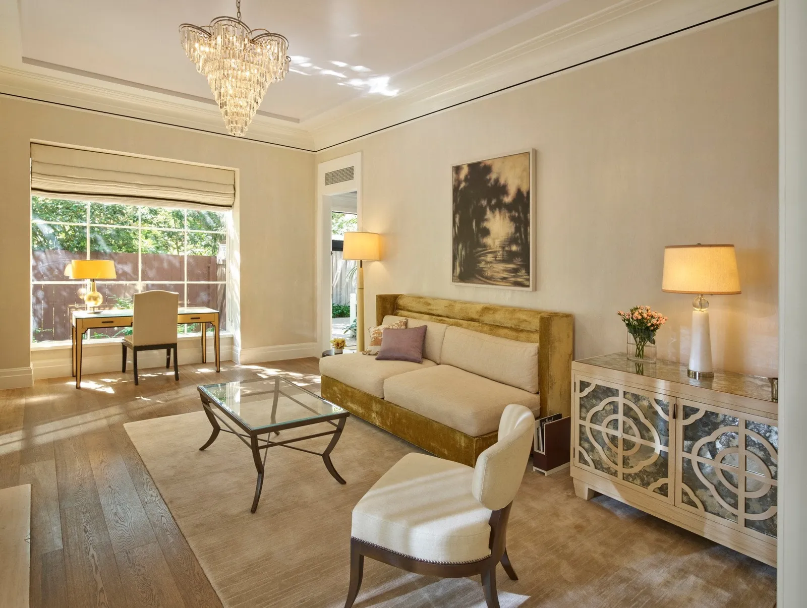 The Swan Lake Suite at Hotel Bel-Air, as the official site shows it
