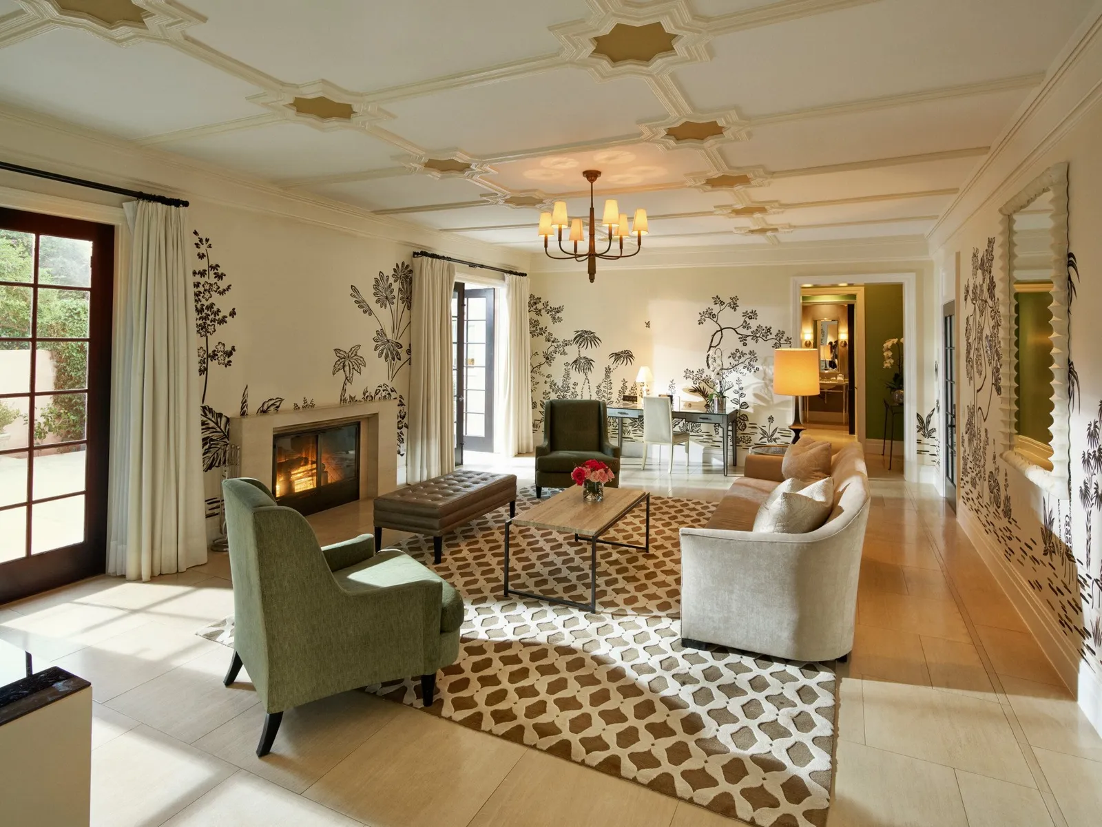 The Two-Bedroom Chalon Suite at Hotel Bel-Air, as the official site shows it