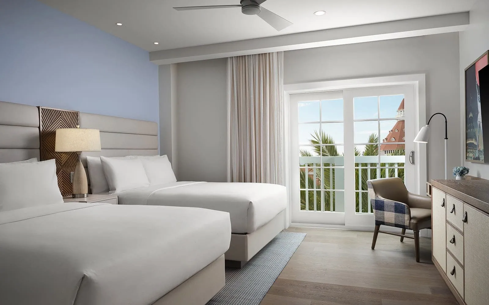 Shore House Resort View Villa Bedroom with 2 Queens