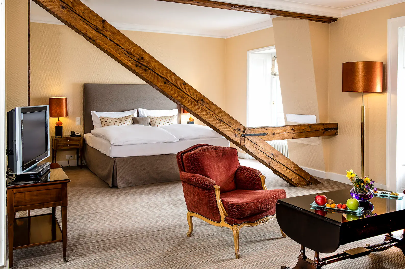 La Superior Lake Room sotto le travi