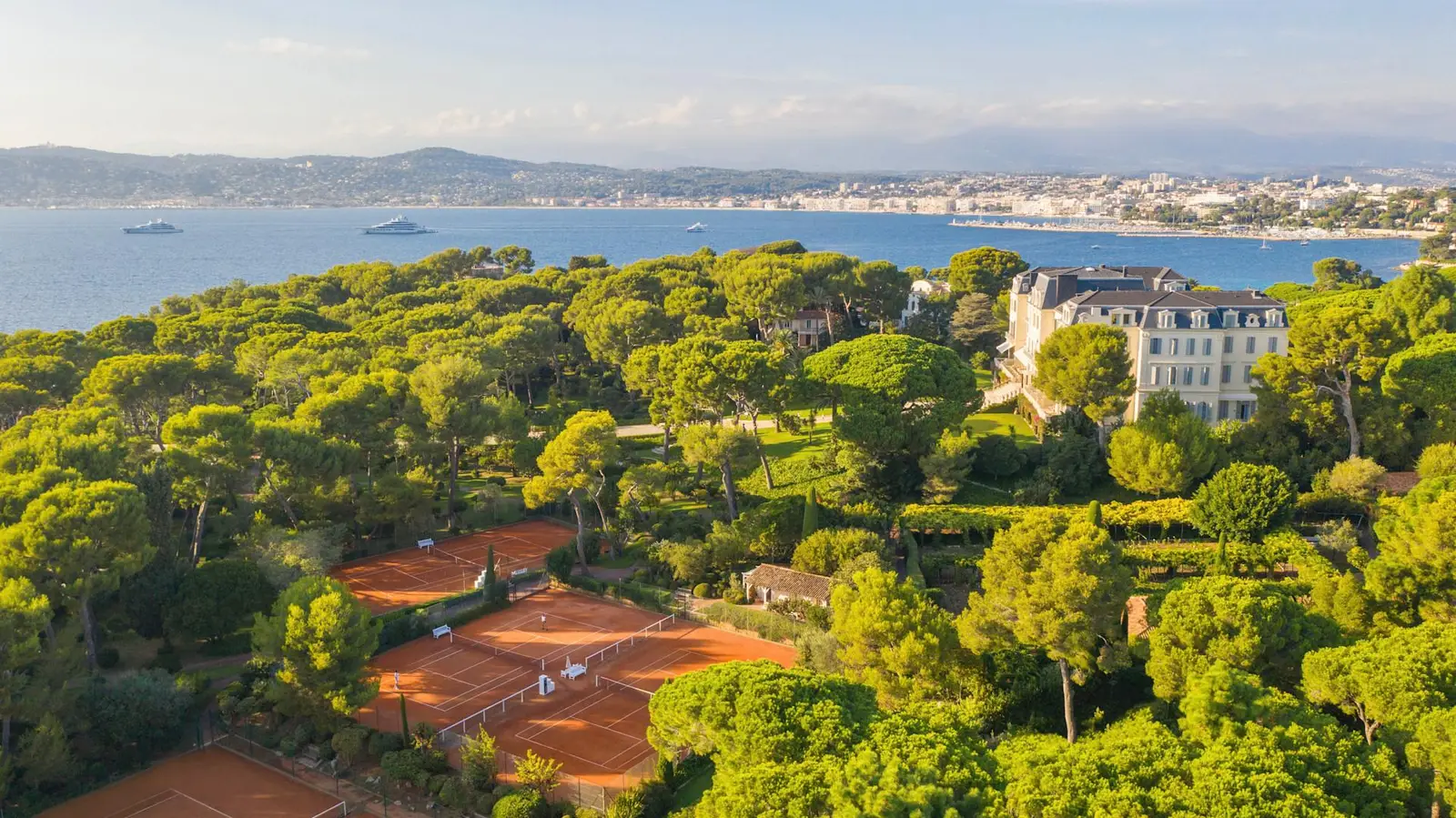 I campi da tennis visti dall’alto
