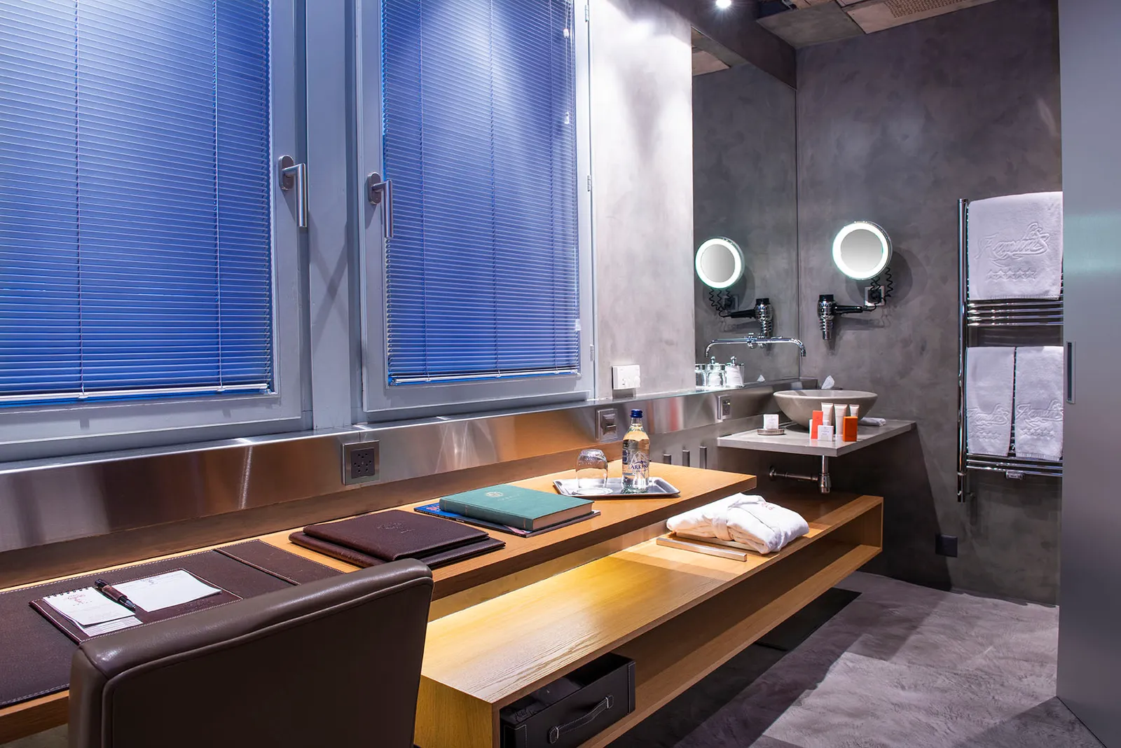 The Single Design, with its open-plan bathroom