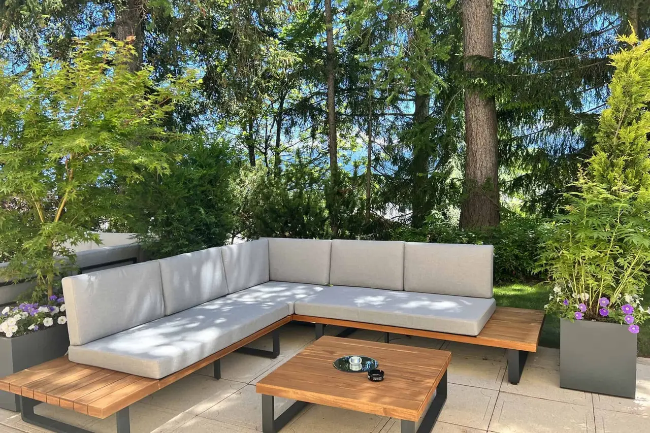 The restaurant terrace