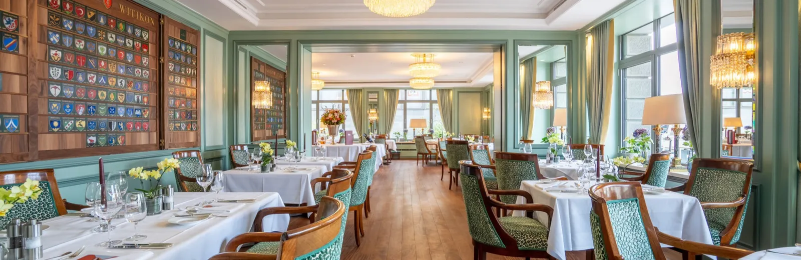 The dining room at La Soupière