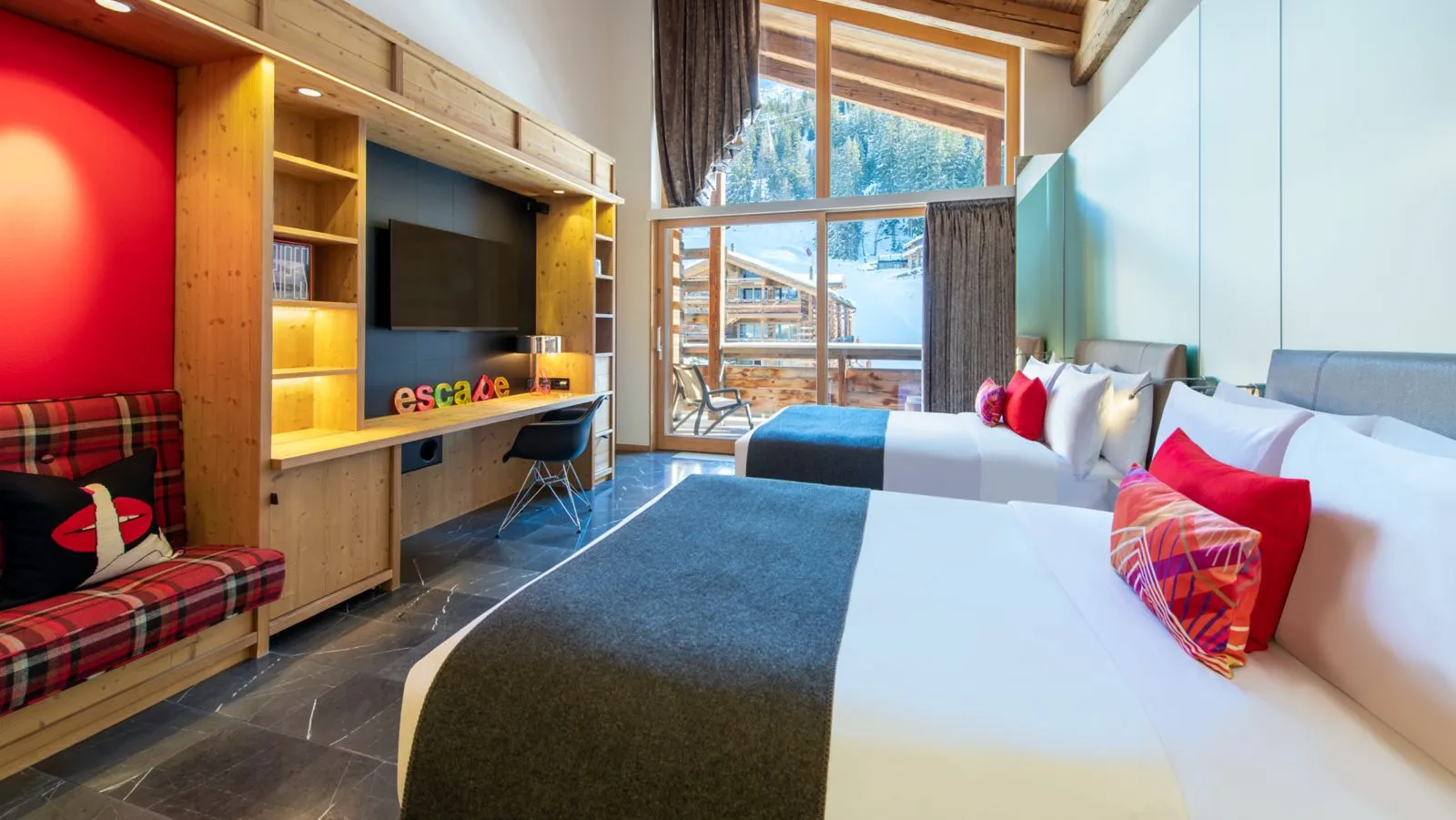 Connecting 1 King, 2 Twin al W Verbier
