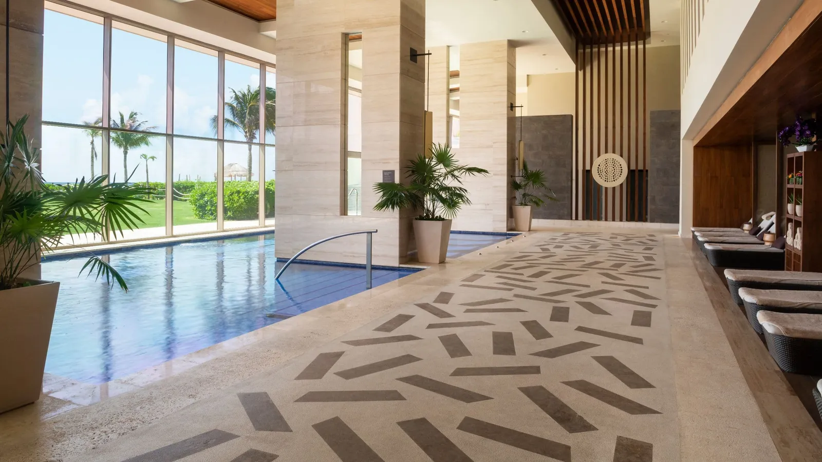 Zen Spa’s indoor hydrotherapy pool