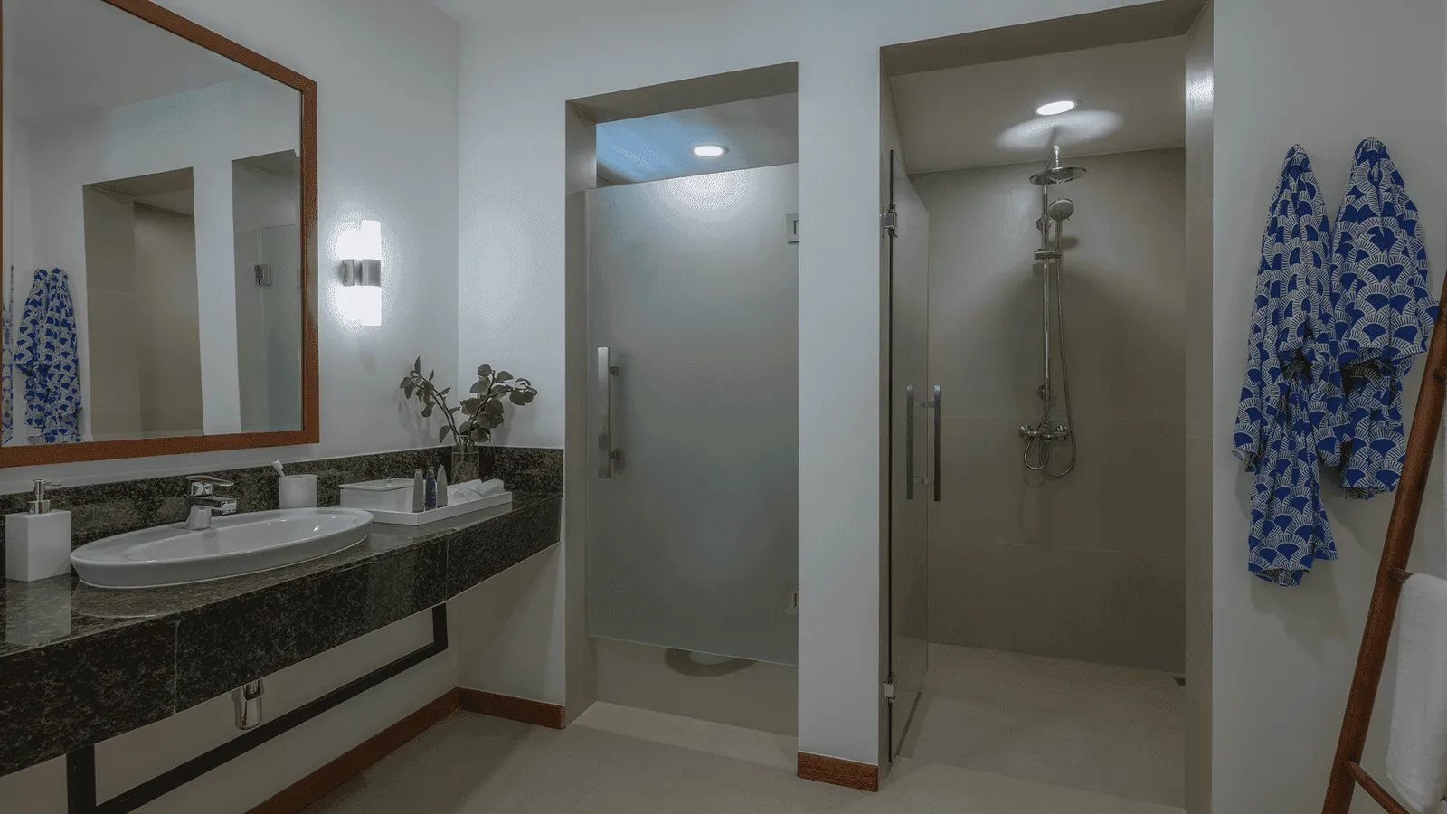 The bathroom shown in the Family 4 Bedroom Nest gallery.