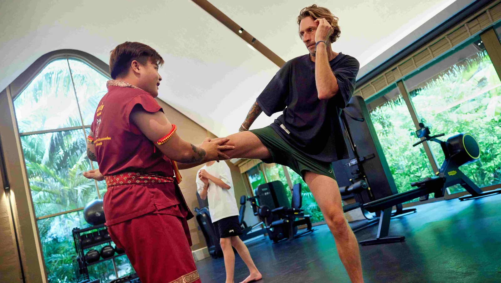 A Muay Thai session in the CORE gym