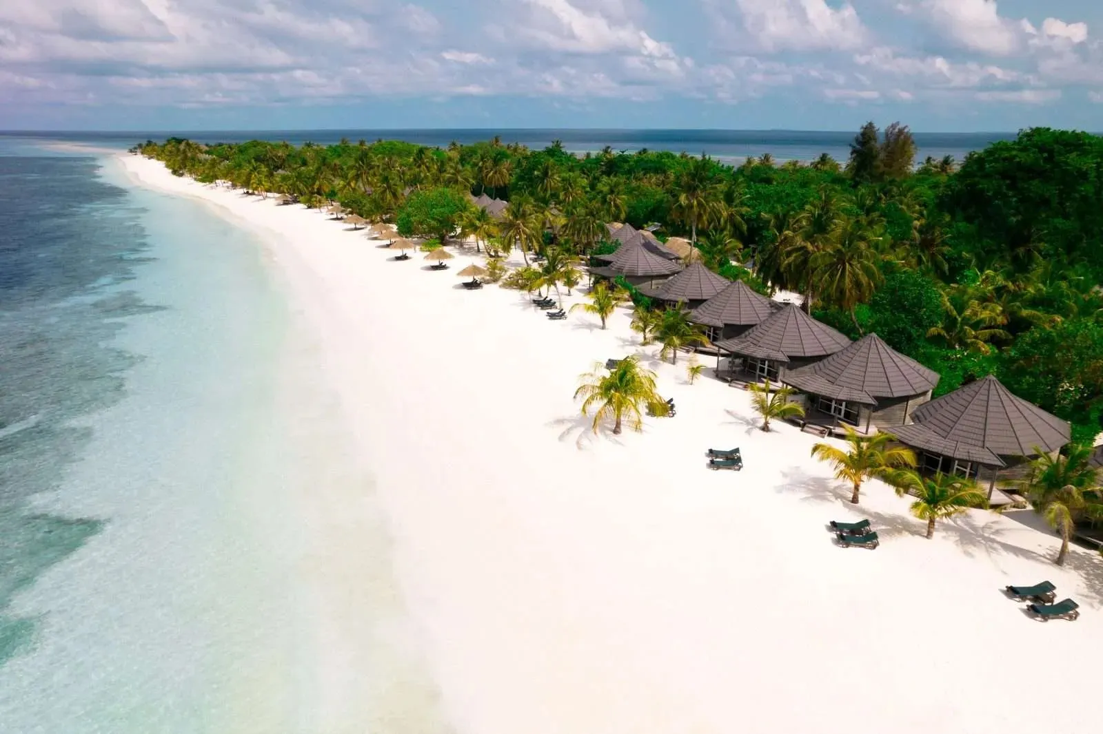 Beach and Premium Beach Villas viewed from above