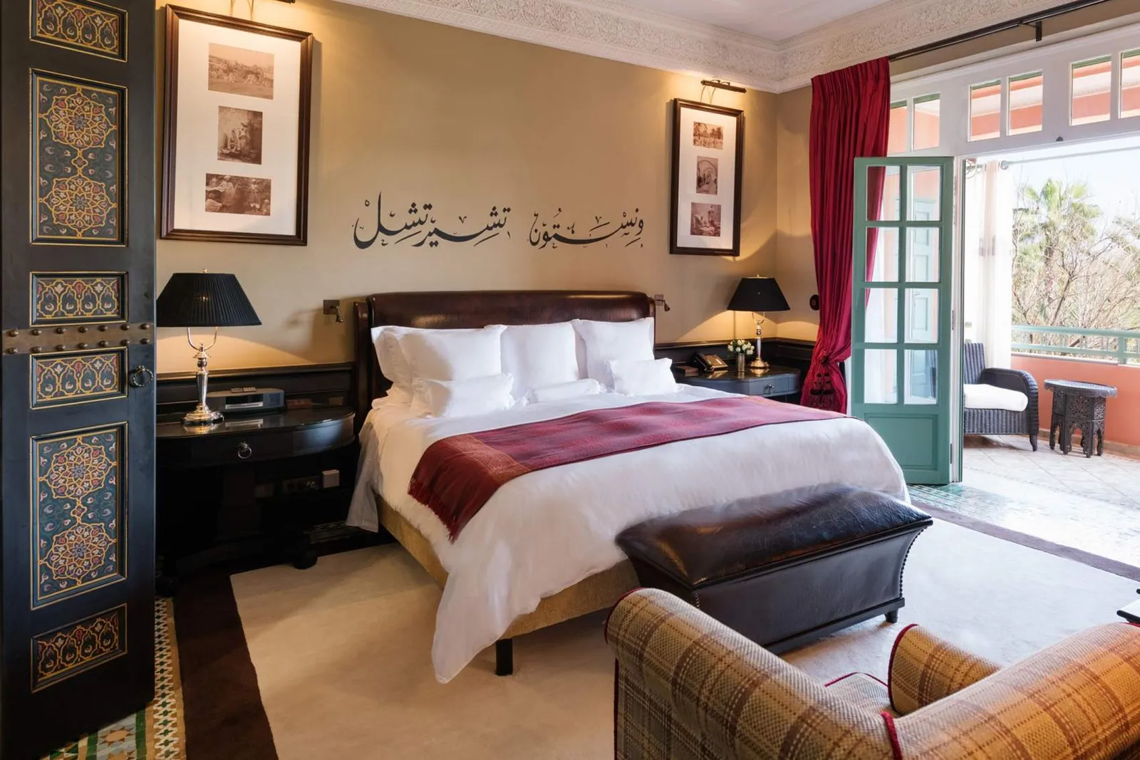 Official photograph of the Churchill Suite category at La Mamounia