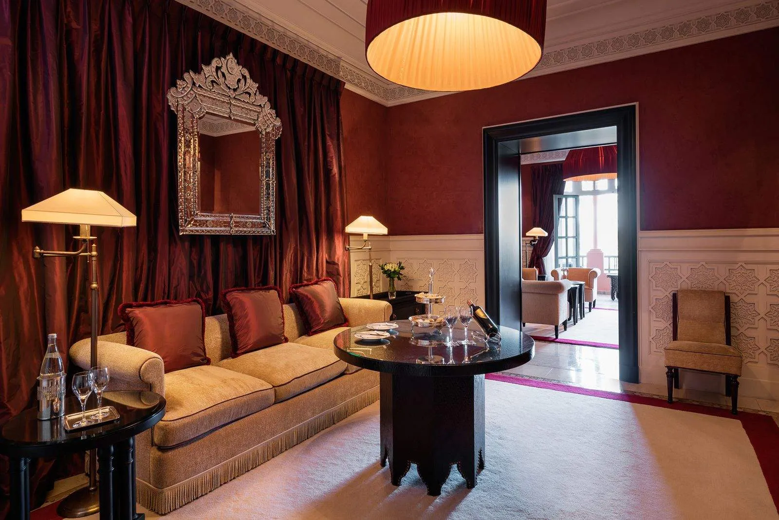 Official photograph of the Prestige Suite category at La Mamounia