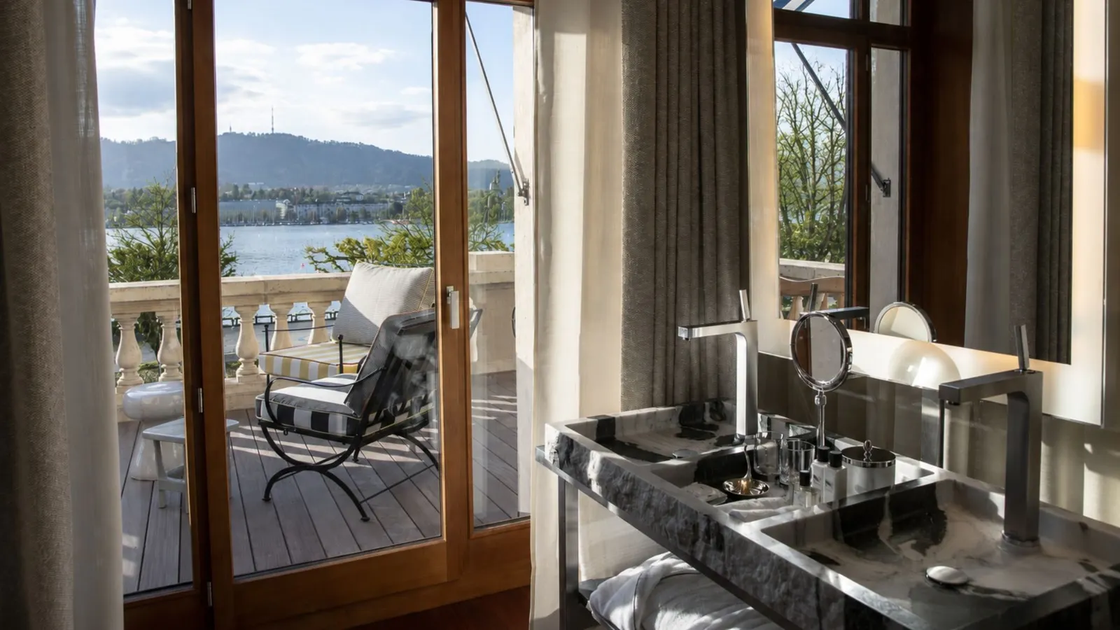 Marble table and terrace