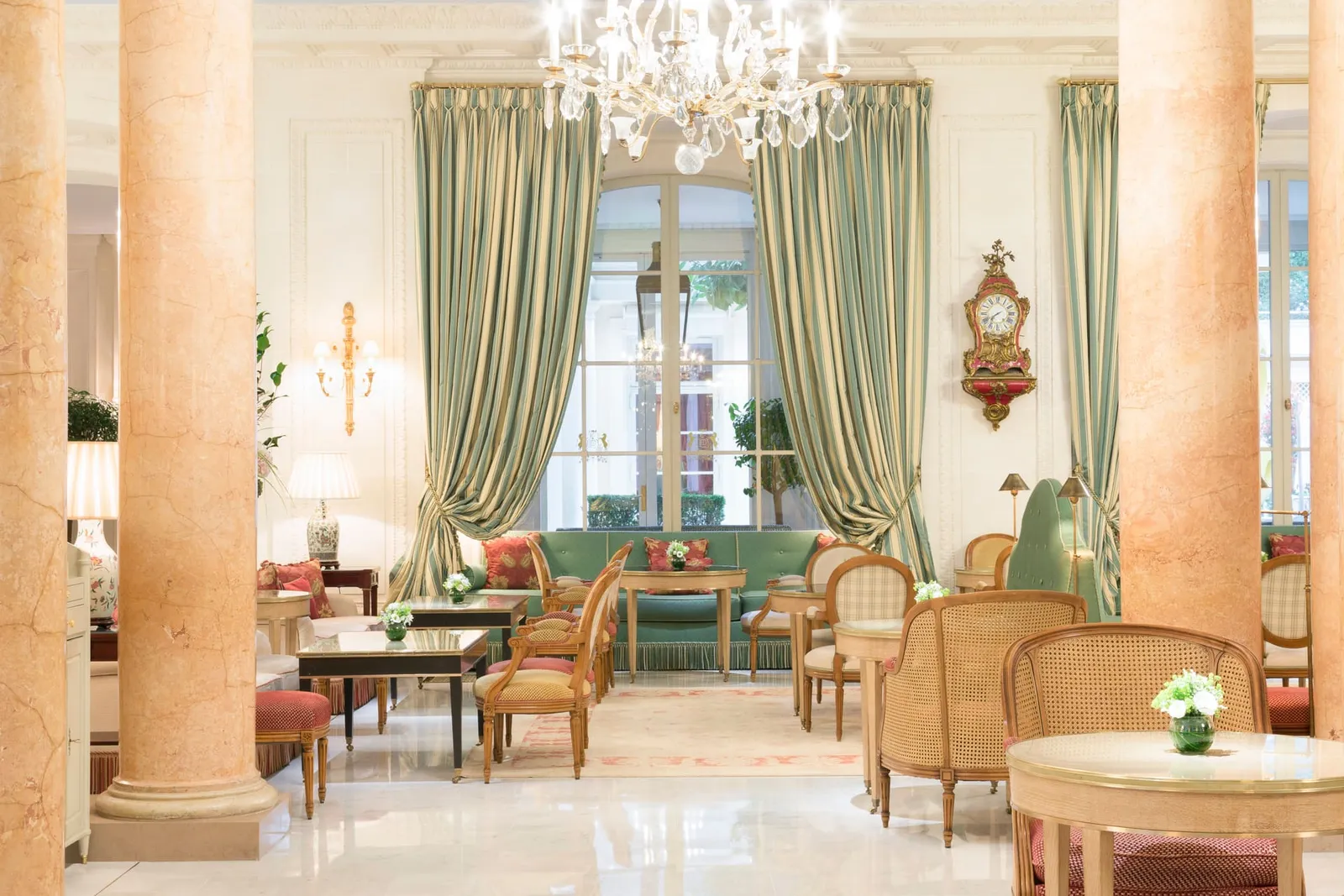 The interiors of Café Antonia at Le Bristol Paris