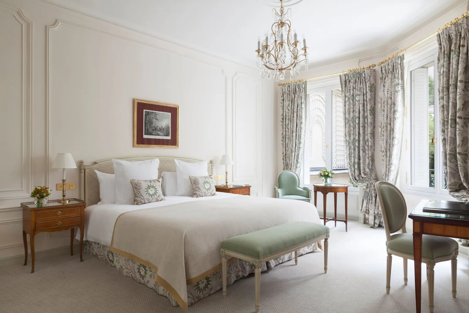 The interior of Deluxe Room · Le Bristol Paris