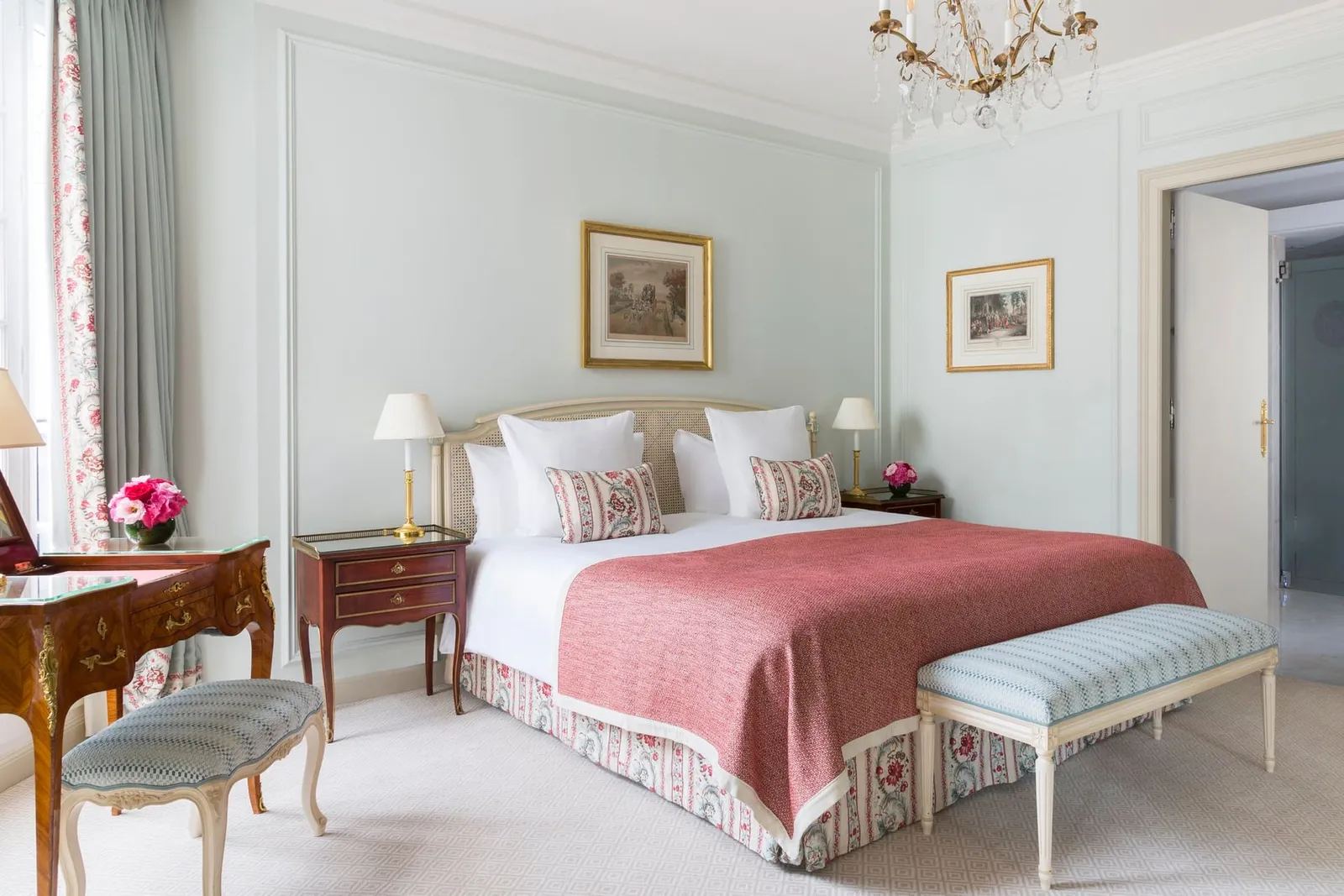 The interior of Deluxe Terrace Suite · Le Bristol Paris