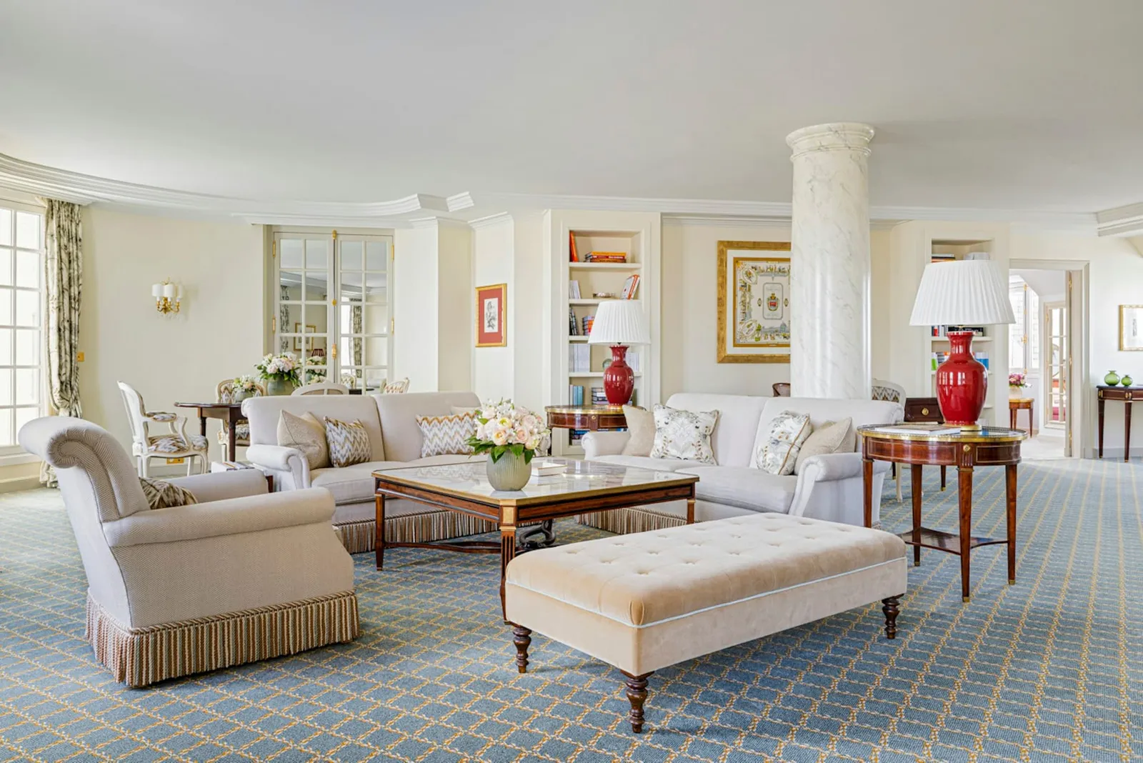 The interior of Suite Panoramique · Le Bristol Paris