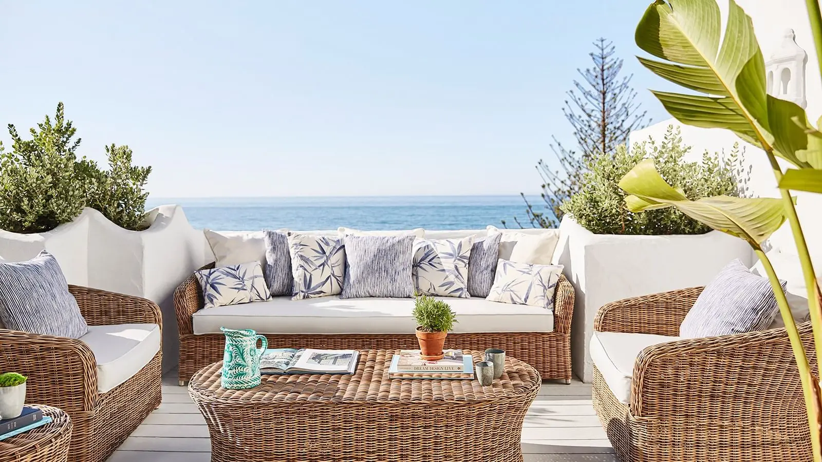 Imperial Beach Suite terrace overlooking the sea