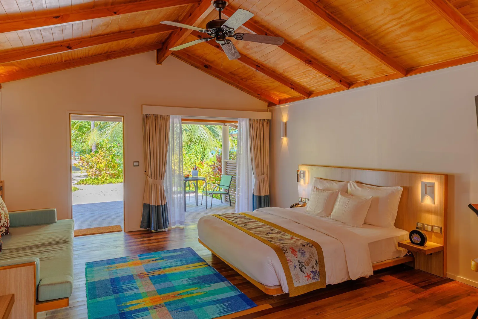 The double bedroom in a Family Villa