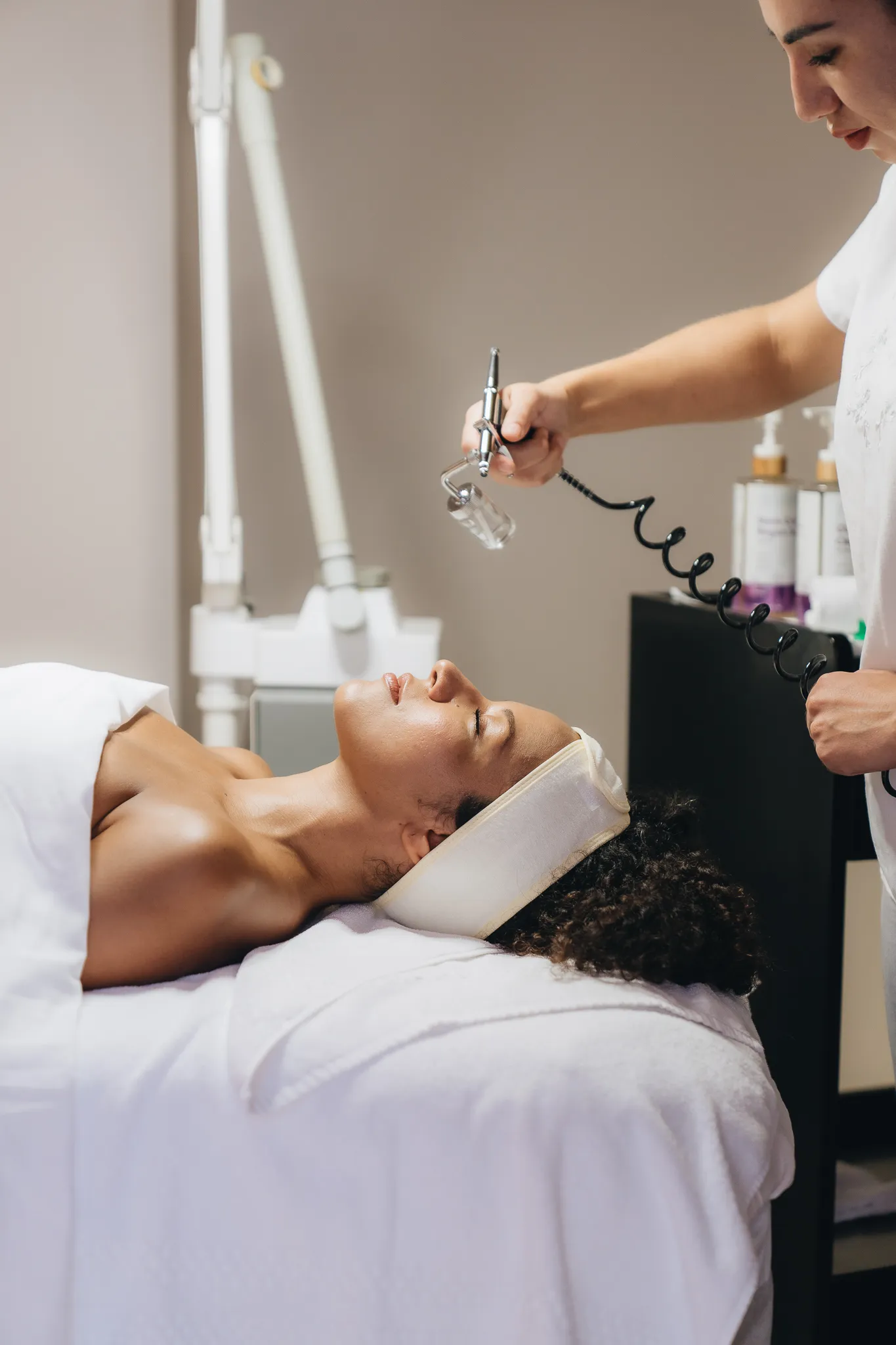 Un trattamento viso alla spa
